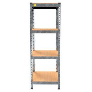 Стеллаж металлический Emby Light Series (размер 1500х450x300мм) 4 полки ДСП до 100кг Оцинкованный 7078172 фото