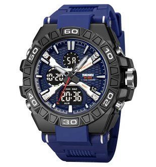 Чоловічий наручний водостійкий годинник Skmei 2220 (Синій) 7187382 фото