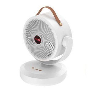 Вентилятор акумуляторний Mini fan VU-05 FS-25 LED + автообертання та адаптер (Білий) 718322 фото