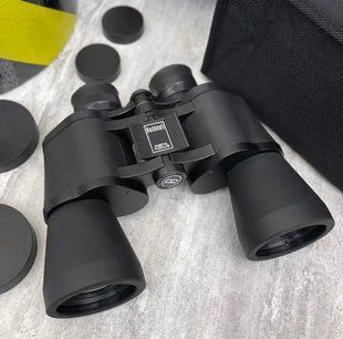 Военный складной бинокль Bushnell 10x50 (Черный) 900116 фото
