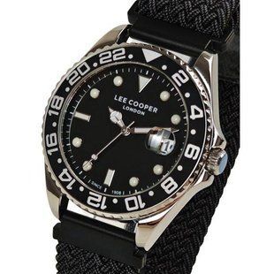 Мужские наручные водостойкие часы Lee Cooper Daytona Vibe Black (2 ремешка) 719273 фото