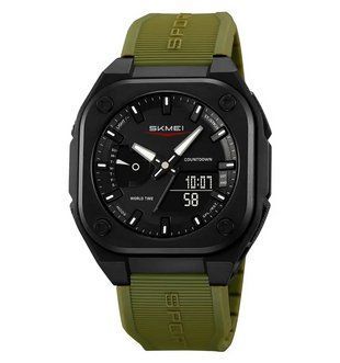Чоловічий спортивний наручний годинник Skmei 2328 (Зелений) 718548 фото
