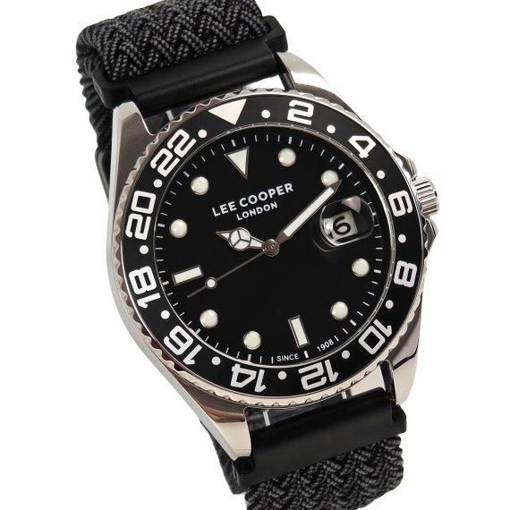 Мужские наручные водостойкие часы Lee Cooper Daytona Vibe Black (2 ремешка) 719273 фото