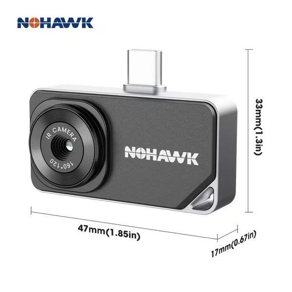Тепловизионная камера Nohawk 5X Zoom для смартфона USB-C (Серый) 722515 фото