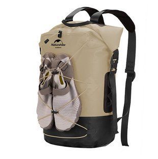 Походный водостойкий рюкзак Naturehike NH21FSB04 40л (Бежевый) 703545 фото