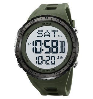 Мужские наручные часы Skmei 2192 (Зеленый с белым) 7187222 фото