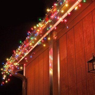 Світлодіодна гірлянда Водоспад 240-В led Синій світло (прозорий провід) 2.0х2.0м 520601 фото