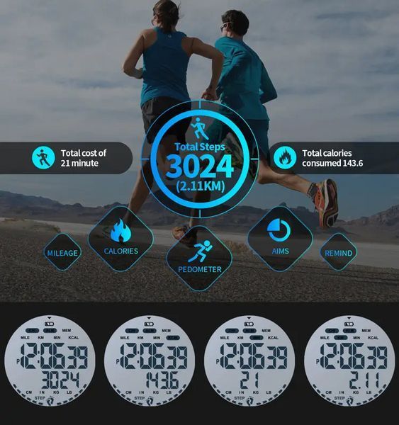 Мужские спортивные наручные часы Skmei 1469 Fitness (Черные с белым) 900301 фото