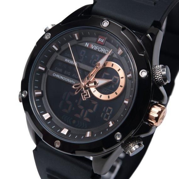 Чоловічий армійський наручний годинник Naviforce Pride Darkside (2 ремінці) 719326 фото