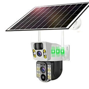 Вулична камера із сонячною панеллю V380Pro 4G Sim Wi-Fi 4K 8MP 719508 фото