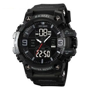 Мужские наручные водостойкие часы Skmei 2222 (Черный) 718723 фото