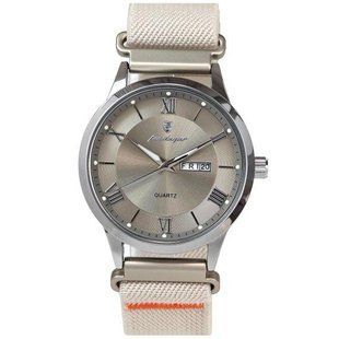 Чоловічий кварцовий годинник Poedagar Berlin Nylon Creamy (2 ремінці) 719427 фото