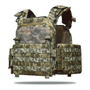Плитоноска без плит Gig Military MPS М8 Pro Cordura 1000 Піксель mm14 7191763 фото