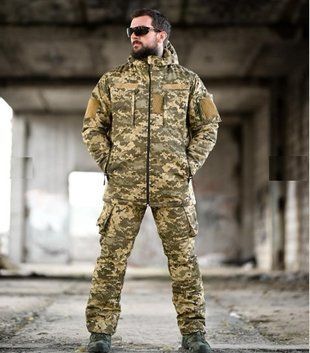 Военный зимний костюм Northern рип-стоп, Omni-heat, полукомбинезон (размер XL) Пиксель 7191492 фото