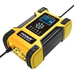 Автомобильное импульсное зарядное устройство Foxsur 12-24V 12А для аккумулятора 707721 фото