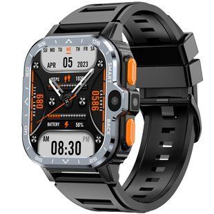 Розумний наручний годинник Smart Nova Sim Rubber Black (2 ремінці) Чорний 719743 фото