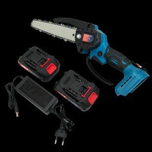 Аккумуляторная цепная мини пила Chain Saw 6" TL-0600 + 2АКБ 21V + зарядка + цепь + бокс 718657 фото