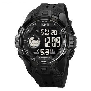 Мужские наручные спортивные часы Skmei 2123 (Черный с черным) 718403 фото
