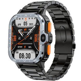 Розумний наручний годинник Smart Nova Sim Steel Black (2 ремінці) 719744 фото