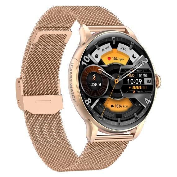 Наручные смарт часы Smart Holiday Gold Steel (2 ремешка) 719381 фото