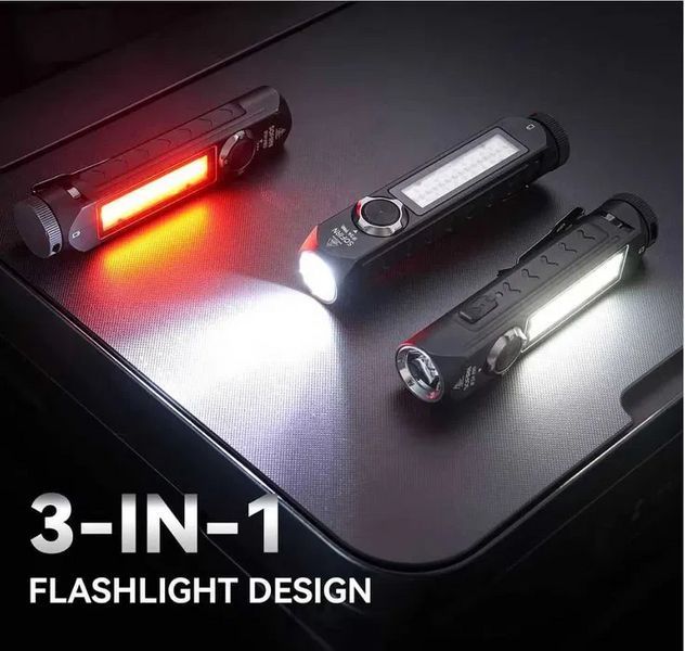 Фонарик Sofirn IF24 Pro диод SFT40 5000K 1800лм RGB Magnet USB-C с аккумулятором 3000mAh (Черный) 719926 фото