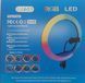 Кольорова селфі кільцева лампа MJJ-33 USB LED RGB + тримач 900257 фото 8