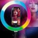 Кольорова селфі кільцева лампа MJJ-33 USB LED RGB + тримач 900257 фото 5