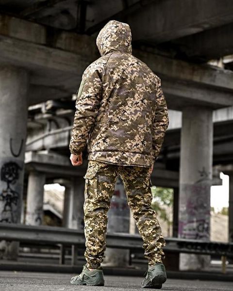 Військовий зимовий чоловічий костюм Gamma Gen2 Softshell, підкладка Omni-heat тр 6414 (13 - 03) Піксель XL 7191523 фото
