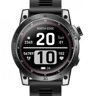 Чоловічий наручний розумний годинник North Edge CrossFit GPS з компасом (Black) 703108 фото
