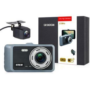 Видеорегистратор для автомобиля X-19 Pro Wi-Fi 2K (2 камеры) 712989 фото