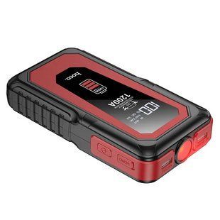 Портативная мобильная батарея Hoco QS3 10000mAh +Jump Starter + фонарик (Черный) 718241 фото