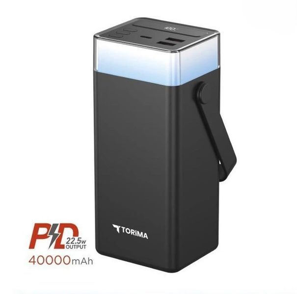 Зарядная батарея Power bank Torima TRM-W1041 40000mAh PD 22.5W Черный 719339 фото