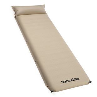 Походный самонадувающийся одноместный коврик с подушкой Naturehike CNK2450WS020 100мм Бежевый 718164 фото