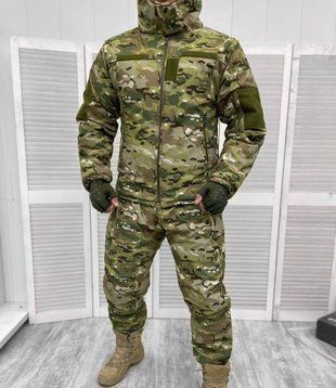Військовий зимовий костюм Softshell мембрана + на флісі + синтепон (до -35) Камуфляж Піксель, XXL 32451 фото