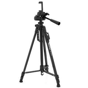 Штатив тренога напольный NeePho NP-8830 для фотоаппарата, телефона, камеры (54-155см) Черный 719115 фото