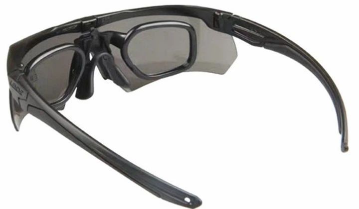 Захисні окуляри ESS Crossbow (3 лінзи) з логотипом і поляризацією + діоптрична вставка Чорний 719785 фото