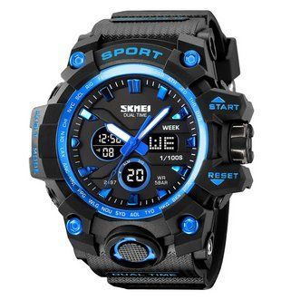 Чоловічий спортивний наручний годинник Skmei 2197 Синій 7183892 фото