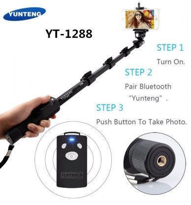 Монопод для селі Yunteng YT-1288 bluetoooth 4 секції 128866 фото