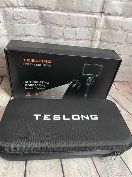 Ендоскоп з поворотною камерою Teslong TD300Р 5.5 мм (1 камера) 1.5 м 5 дюймів екран 719395 фото