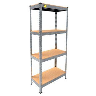 Стеллаж металлический Emby Light Series (размер 1500х900x450мм) 4 полки ДСП до 100кг Оцинкованный 7078082 фото