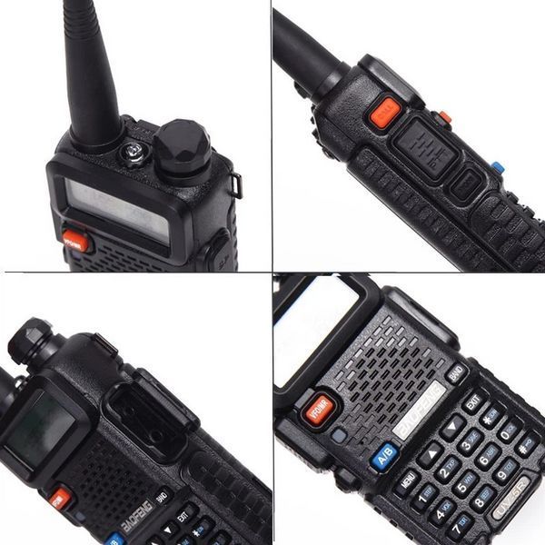 Портативна радіостанція Baofeng UV-5R 5W USB-C Li-Ion акумулятор 1800 mAh (Чорний) 722074 фото