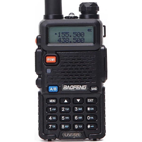 Портативна радіостанція Baofeng UV-5R 5W USB-C Li-Ion акумулятор 1800 mAh (Чорний) 722074 фото