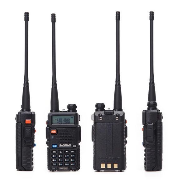 Портативна радіостанція Baofeng UV-5R 5W USB-C Li-Ion акумулятор 1800 mAh (Чорний) 722074 фото