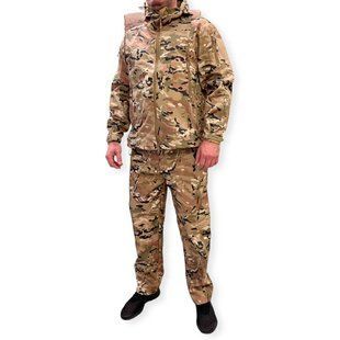 Чоловічий військовий костюм Softshell Tactic Shark Skin (куртка + штани) Мультикам L 20856 фото