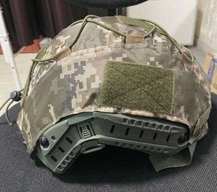 Маскировочный кавер на шлем типа Fast с панелями Векро Пиксель 300153 фото