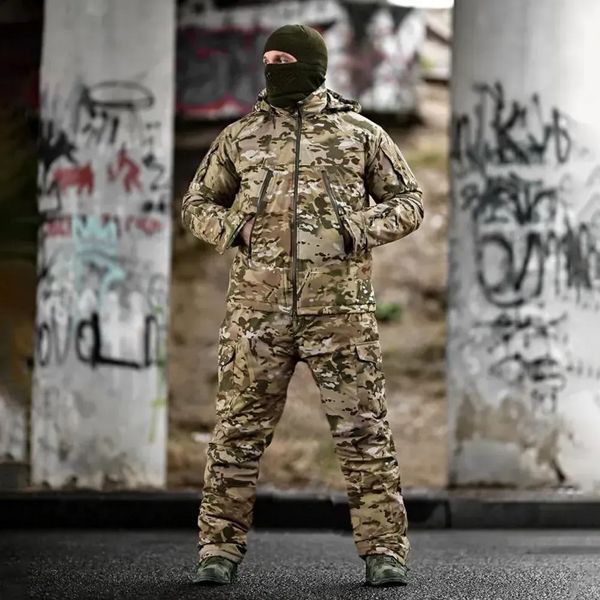 Военный зимний водонепроницаемый костюм Octavian куртка и штаны пп8164 (k8 - 00) Мультикам XL 7191563 фото
