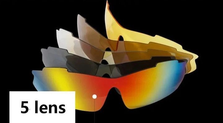 Тактичні окуляри з 5 змінними лінзами + вставка під діоптрії Polarization 719902 фото