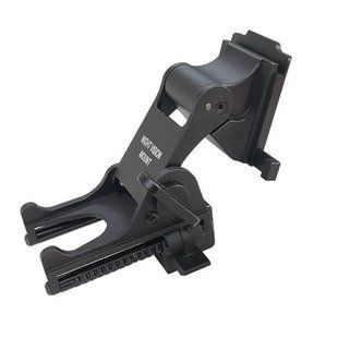 Крепление Rhino mount с разъемом NVG на шлем для ПНВ PVS-7, PVS-14 (Металл) Черный 9007821 фото