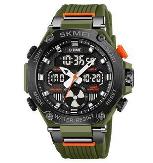 Чоловічий спортивний кварцовий годинник Skmei 2223 Зелений 7197112 фото
