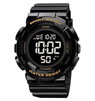 Спортивные мужские наручные часы Skmei 2081 Черный с золотом /Черный 9006996 фото